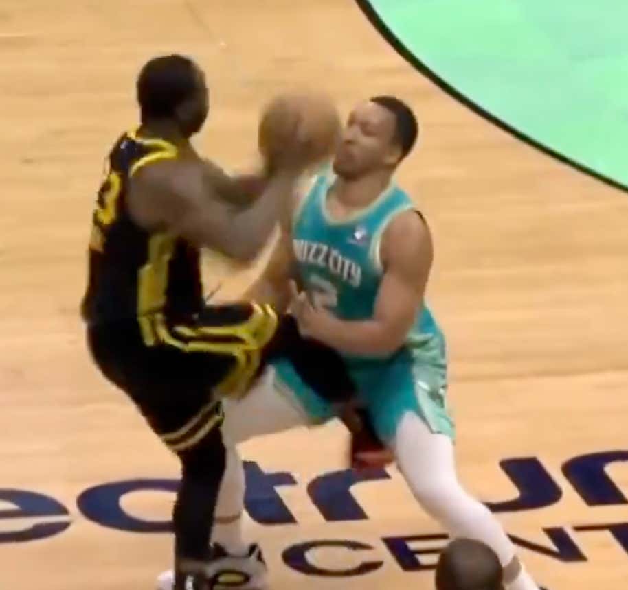 Draymond Green Cannot Be Stopped, This Time He Tries To Kick Grant Williams In The Dick