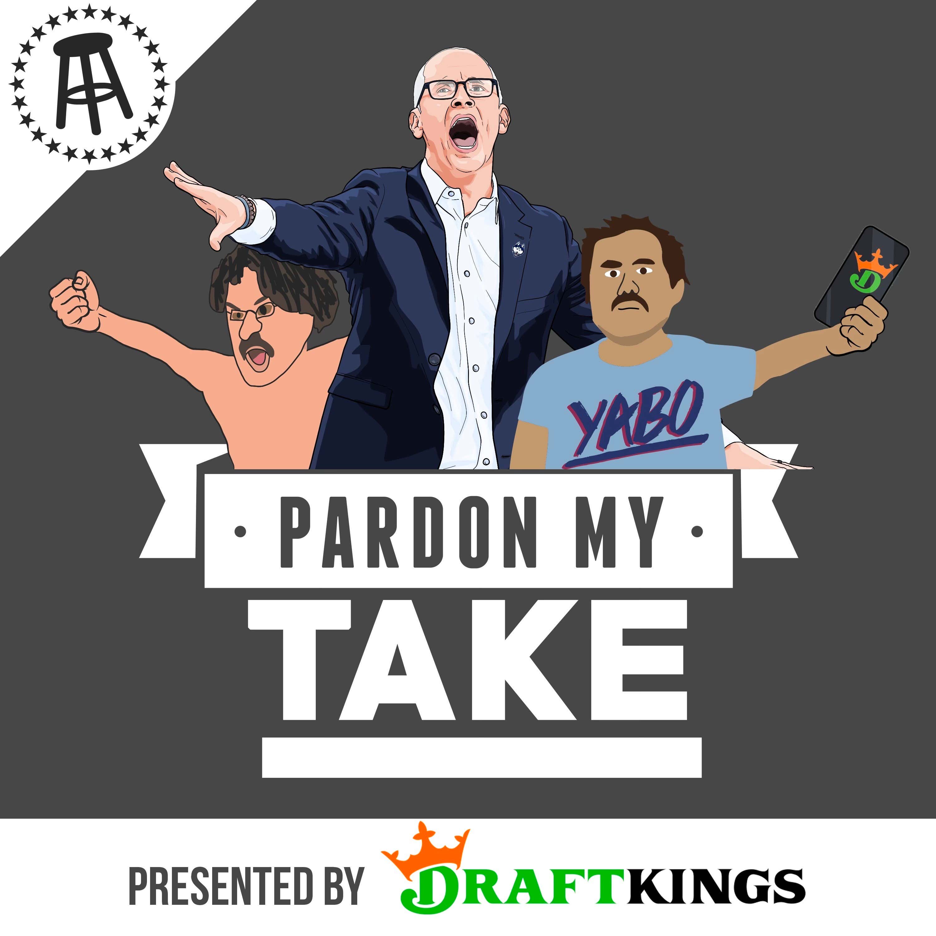 Uconn Coach Dan Hurley, Final 4 Is Set, The World Stays Mad About Zach Edey And DJ Burns Is An American Hero episode artwork