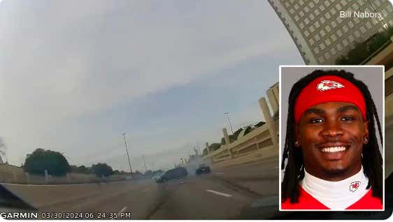 The Videos of Rashee Rice Allegedly Causing, and Walking Away From, a 6-Car Accident are Horrifying