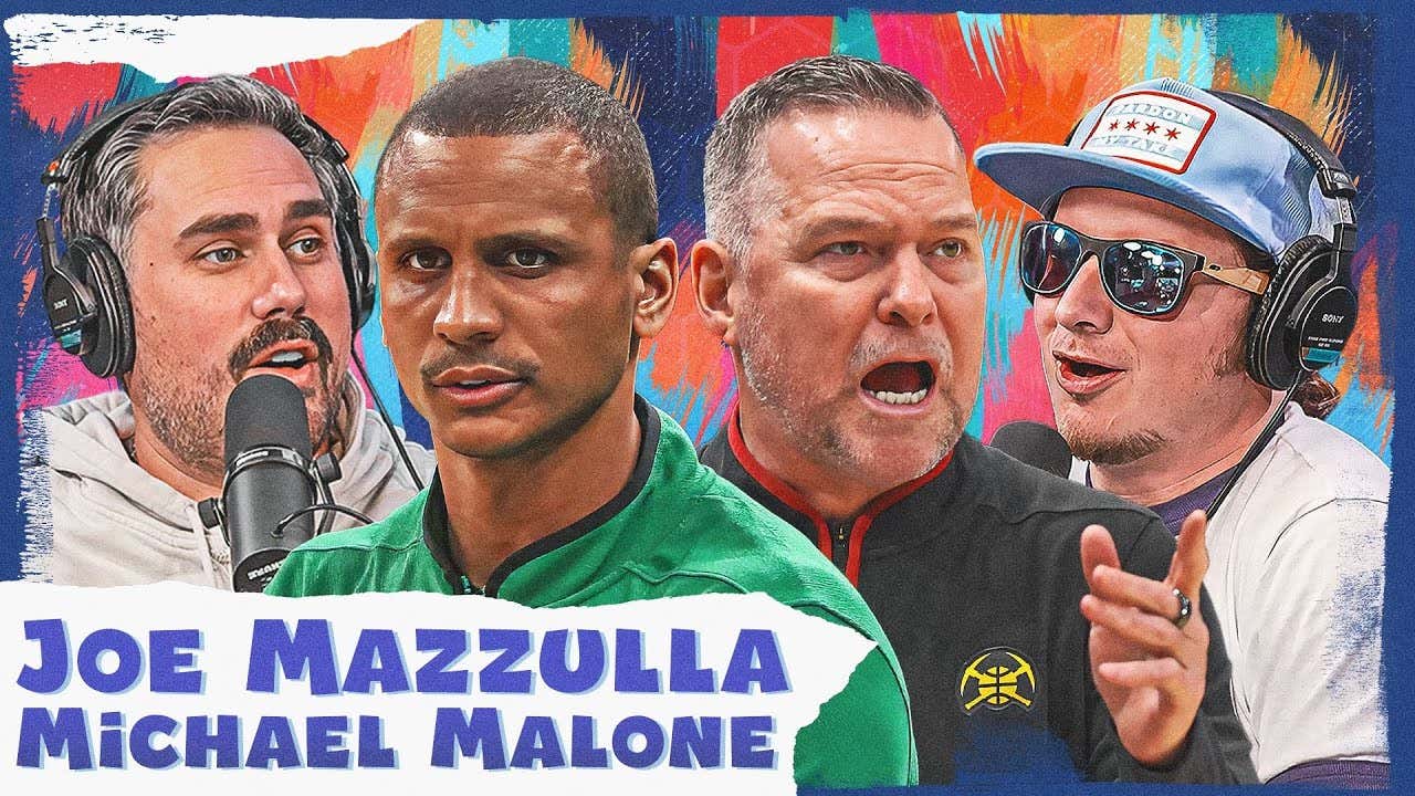 FULL VIDEO EPISODE: Celtics HC Joe Mazzulla, Nuggets HC Michael Malone, NBA Play Ins, Gregg Doyel creeped out America + Fyre Fest