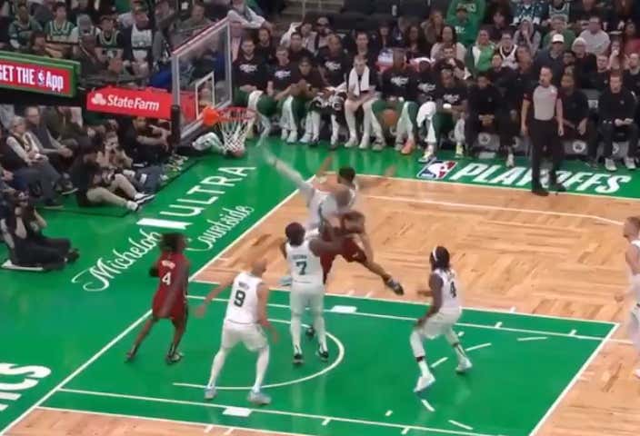 The Celtics Whooped The Heat's Ass So Badly In Game 1 That Caleb Martin Couldn't Help But Try And Injure Jayson Tatum