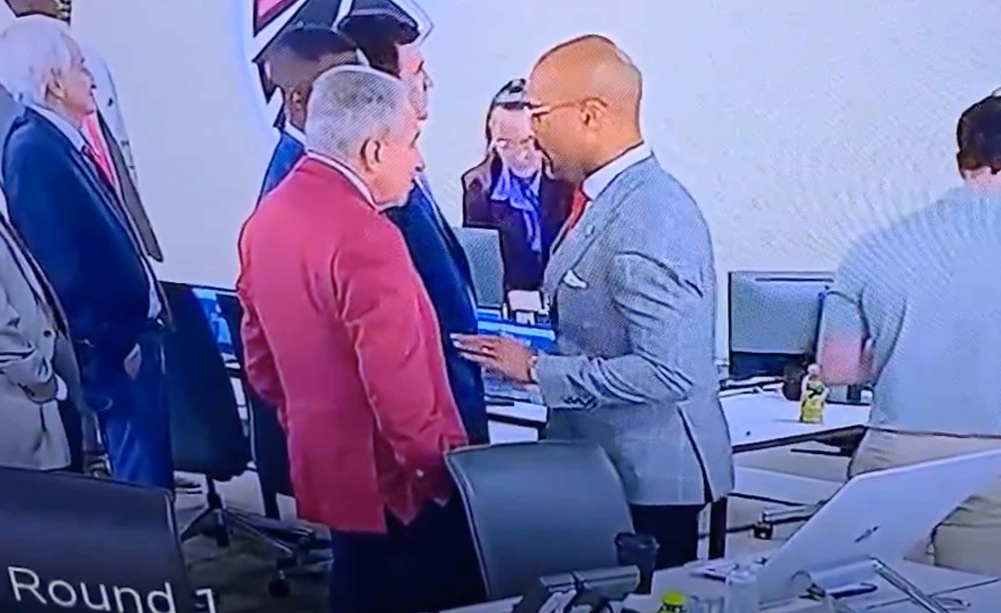 Falcons GM Terry Fontenot Looked Like He Had To Stop Arthur Blank From Firing Him Immediately After Drafting Michael Penix