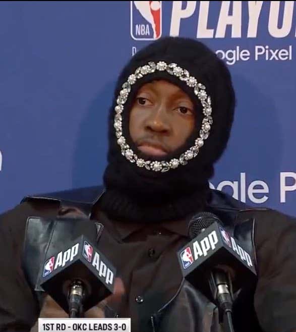 Jalen Williams' Postgame Fit Is Further Proof That Fashion Makes No Goddamn Sense