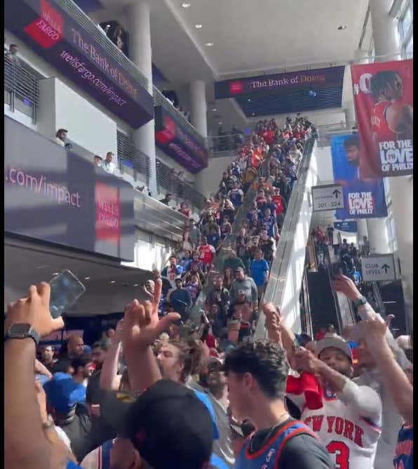 Philly Is Dead As A Serious Sports Town - Sixers Bought 2,000 Tickets For Game 6 Because They Are Terrified Of Knicks Fans Overtaking Wells Fargo
