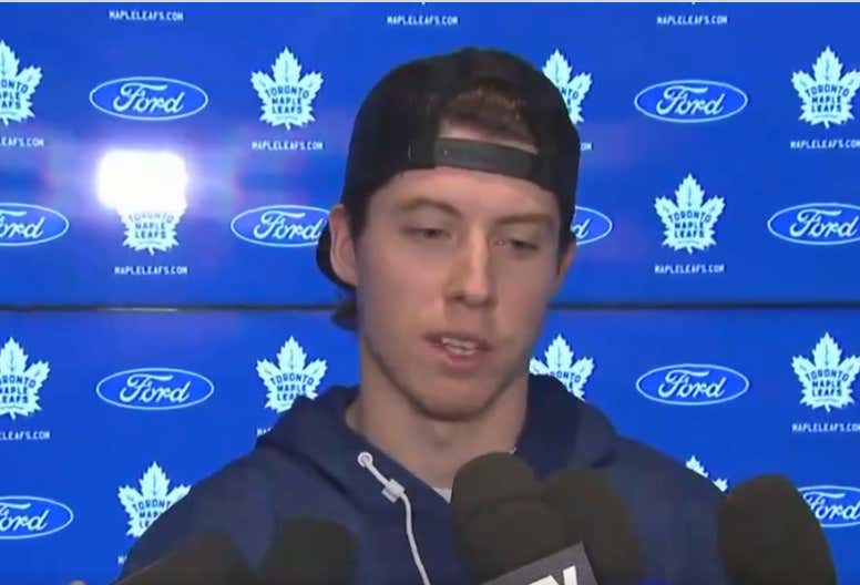 "Obviously We Are Looked Upon As Kinda Gods Here"--Mitch Marner