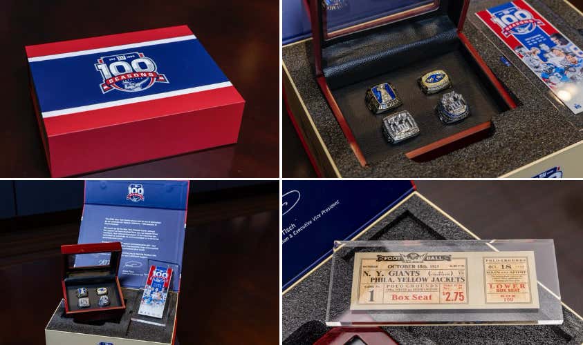 The Giants 100th Anniversary Uniforms Are Dogshit But The Saved Face With The Gift Box They Are Giving Season Ticket Holders