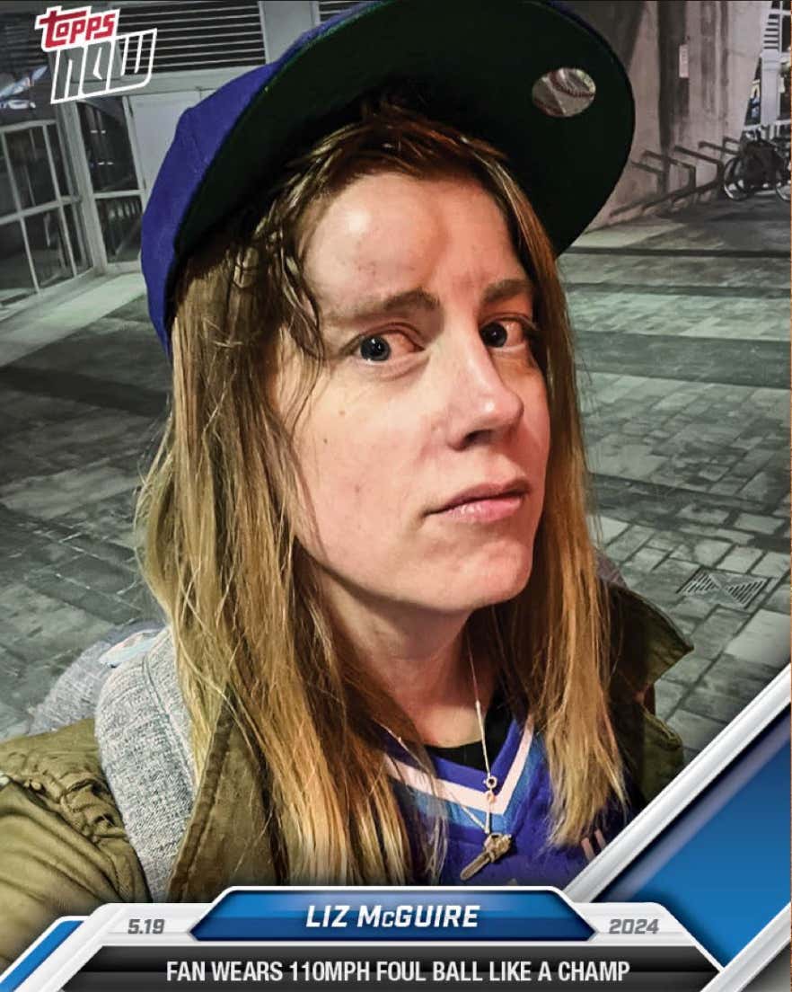 Update On The Jays Fan Who Got Hit In The Forehead With A 110 MPH Foul Ball: Topps Is Printing 110 Copies Of Her Very Own Trading Card