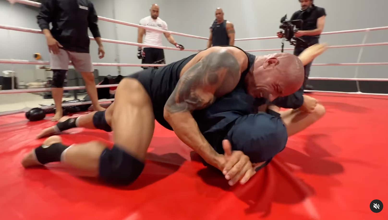 The Rock Does NOT Look Like The Rock In The First Picture From His New A24 UFC Movie