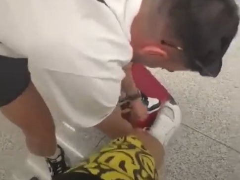 I've Never Supported Someone More Than This Guy Who Rips The Wheels Off His Luggage To Save Baggage Fees