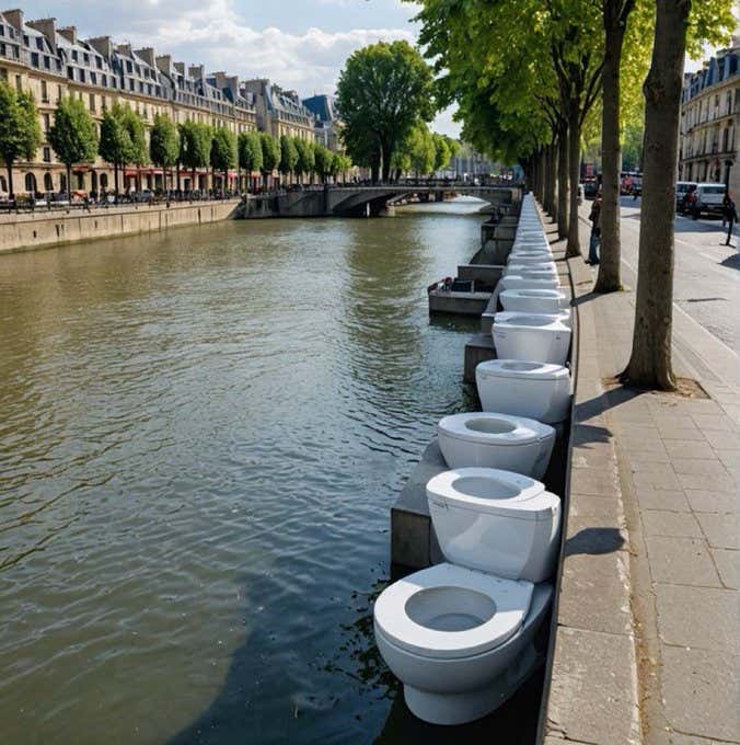 The French are Organizing a Protest Against the Paris Olympics Where Everyone Will Poop in the River Seine