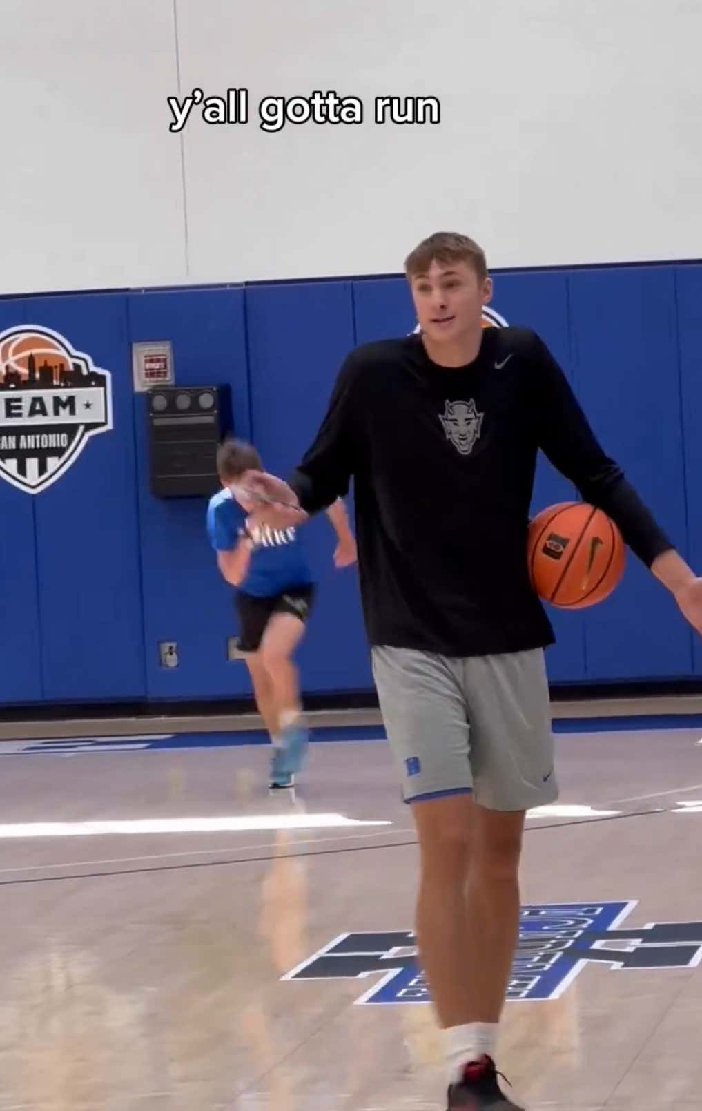 Cooper Flagg Embracing The Perfect Duke Villian, Made Two Kids Run After Losing In A 2 on 1 Game For A Follow Back On Social Media