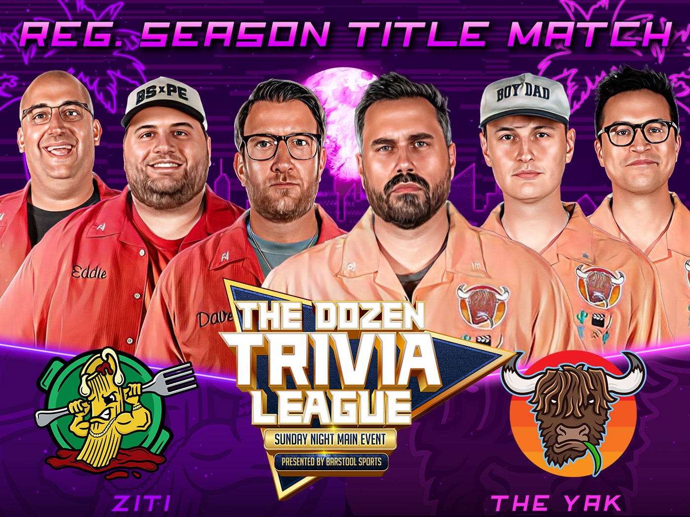Portnoy & Ziti vs. Big Cat & Yak - Regular Season Title | Match 94, Season 4 - The Dozen Trivia