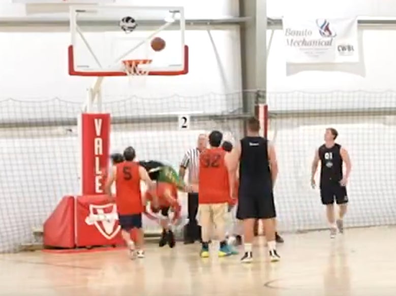 Rico Bosco Got Annihilated By Gus In A Men League's Basketball Game