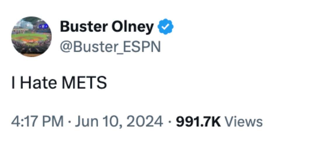 Buster Olney's Twitter Account Got Hacked By A Solid Troll That Is 100% A Philly Fan