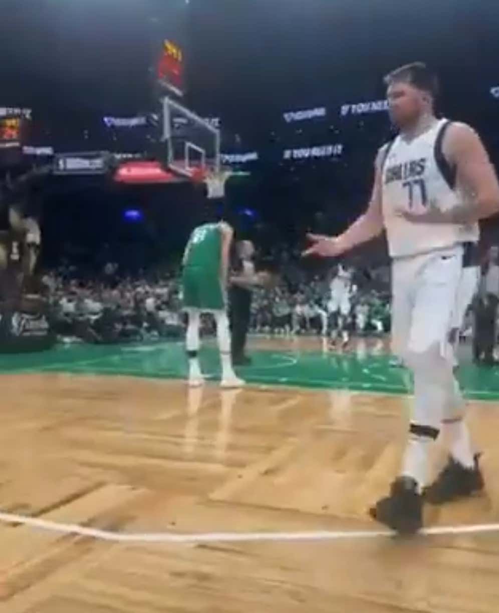 "Your Mom's A Fucking Hoe" - Luka Doncic Couldn't Help But Act Like A Giant Baby Towards a Fan While The Mavs Were Getting Blown Out