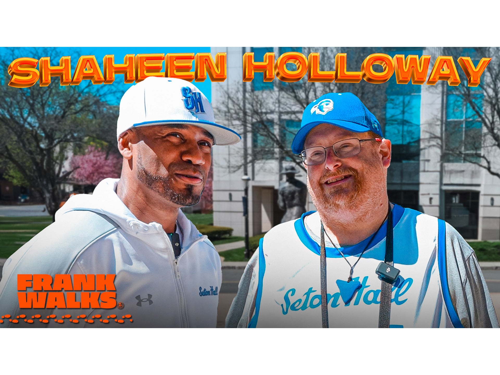 Seton Hall Coach Shaheen Holloway Walks Around Campus With Frank The Tank | Frank Walks Episode 17