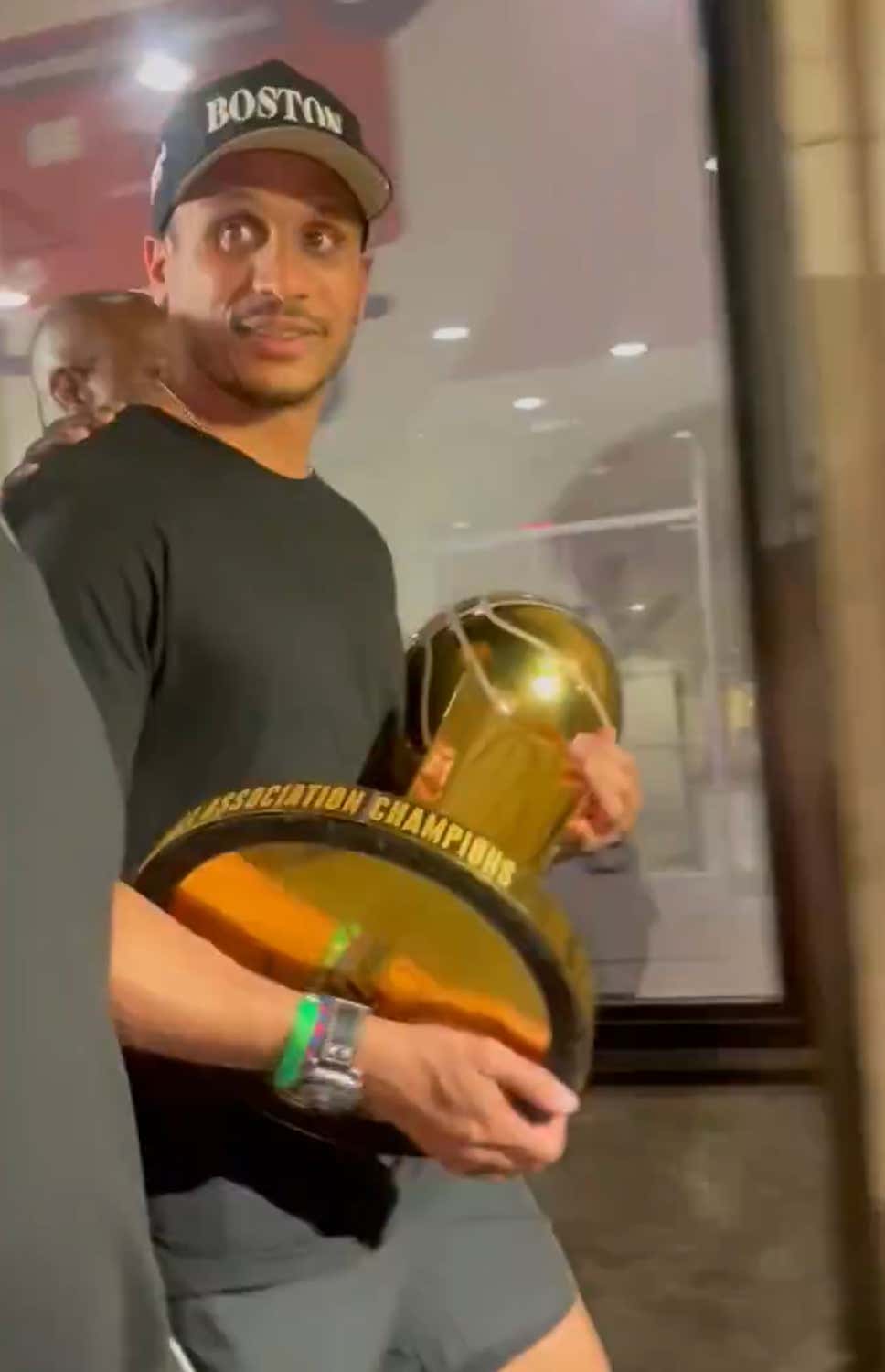 Joe Mazzulla Is A True Man Of The People After Taking The Larry O'Brien Trophy All Throughout The North End