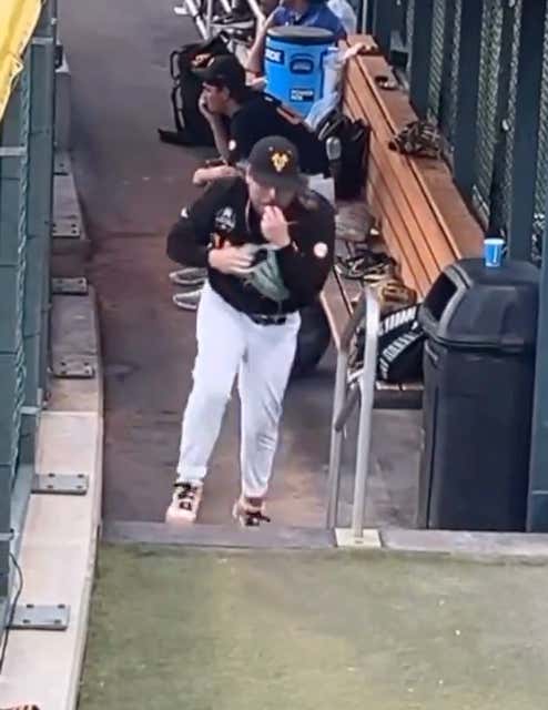 Tennessee Pitcher Kirby Connell Needed a New Lucy Pouch Before Entering the Final Game of the National Championship Series