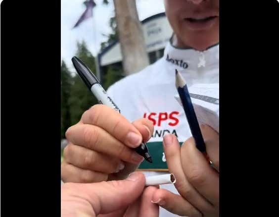 Smoker/Smokeshow Golfer Charley Hull Adds to Her Growing Legend by Autographing a Fan's Cig