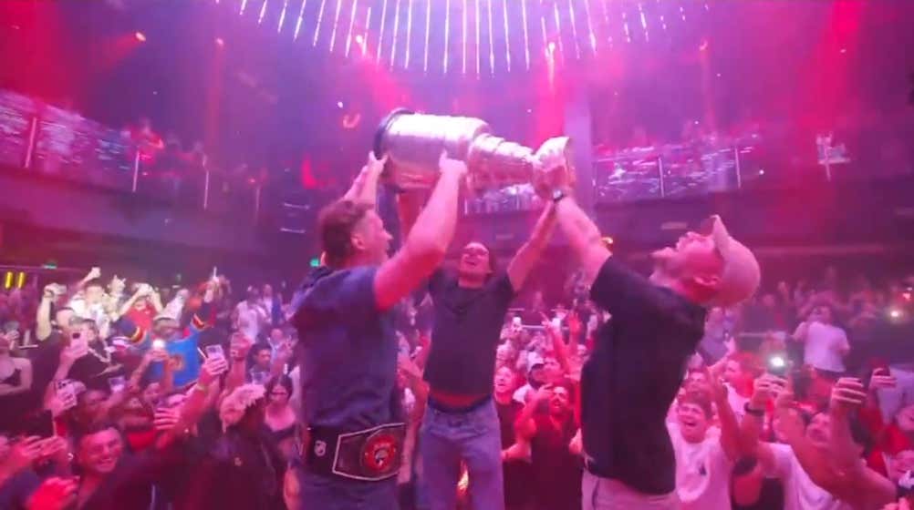 The Florida Panthers Are Having The Sluttiest Little Stanley Cup Celebration, Climbing Up Strip Poles At E11even