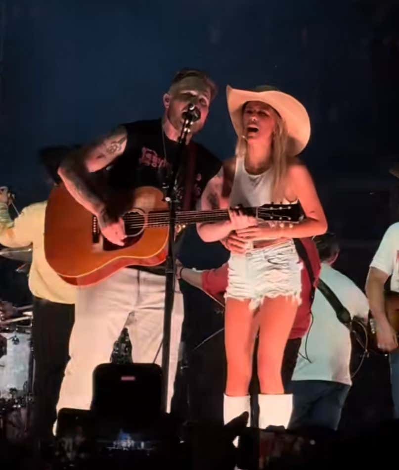 Hawk Tuah Girl Went On Stage And Performed "Revival" With Zach Bryan