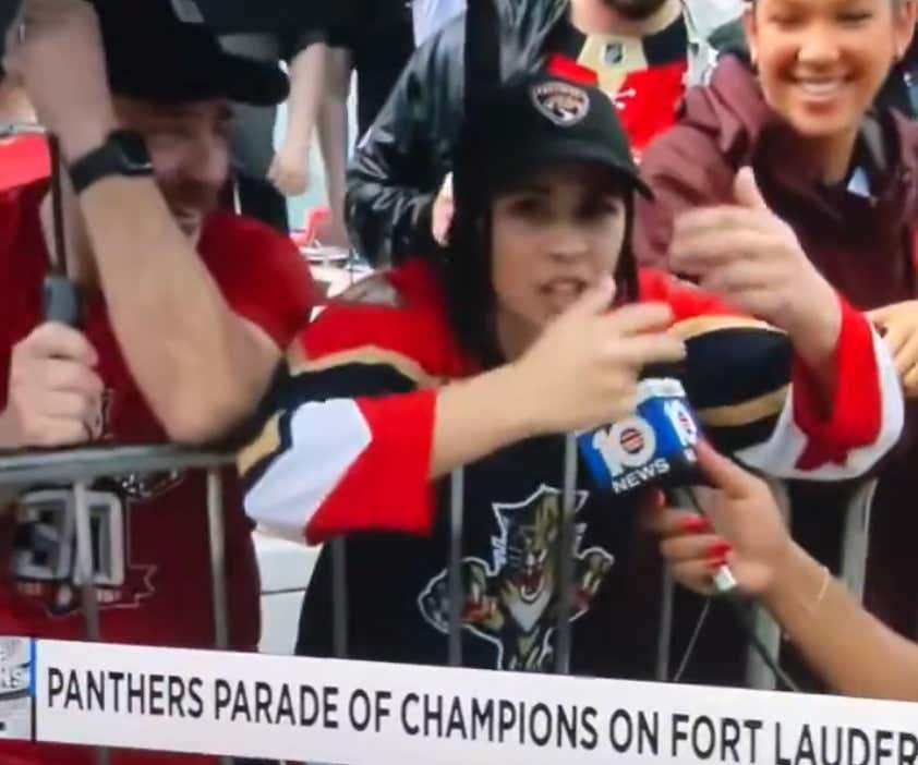 "Matthew Tkachuk Is A Fucking Baller" -- Not A Single Lie Was Told In This Interview During The Panthers Cup Parade