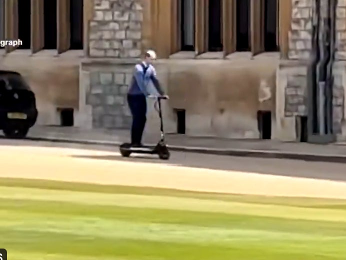 Prince William Continues To Crack Me The Fuck Up By Riding Around Windsor Castle On An Electric Scooter