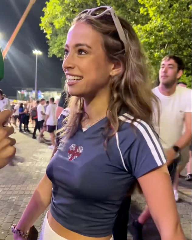 They're Calling This Girl The "Wholesome Hawk Tuah" After Her Street Interview When England Reached The Euro Final