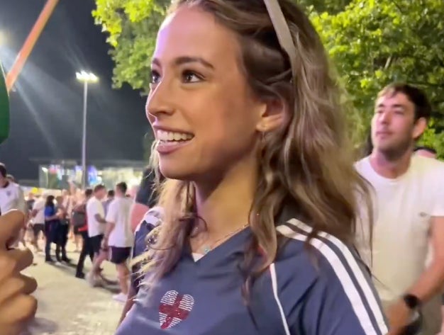 They're Calling This Girl The "Wholesome Hawk Tuah" After Her Street Interview When England Reached The Euro Final