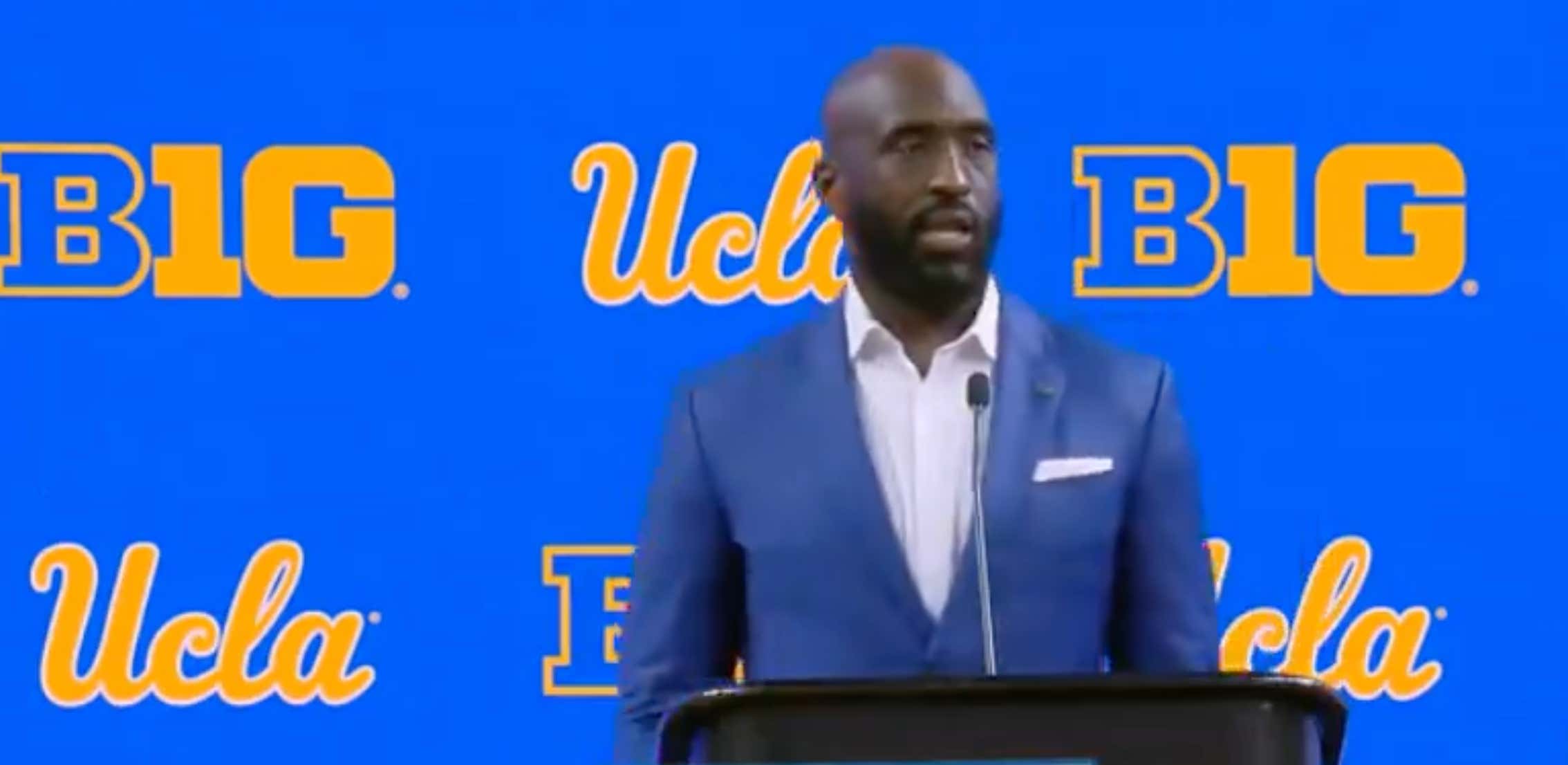 UCLA Coach DeShaun Foster Had Maybe the Worst Opening Statement of Any Press Conference in History at Big Ten Media Days