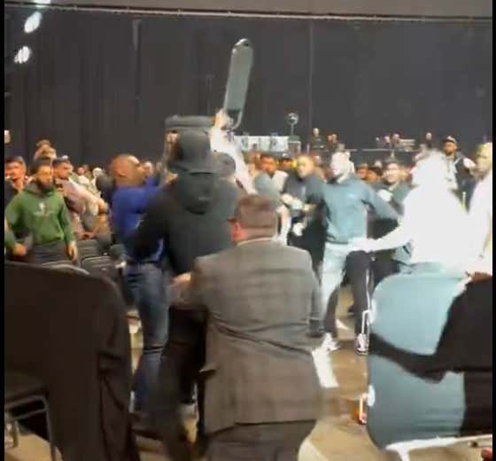 A Huge Brawl Broke Out In The Crowd After Leon Edwards Lost His UFC Title