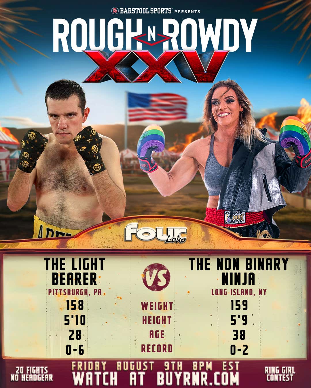 Spencer Abel VS The Non-Binary Ninja Main Event Coming August 9th At Rough N' Rowdy 25