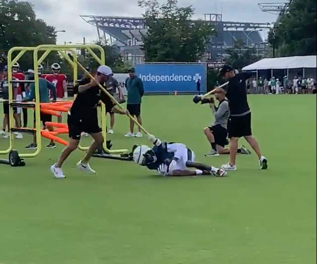 It Appears The Eagles Are Focusing On Getting Hit In The Nuts This Preseason