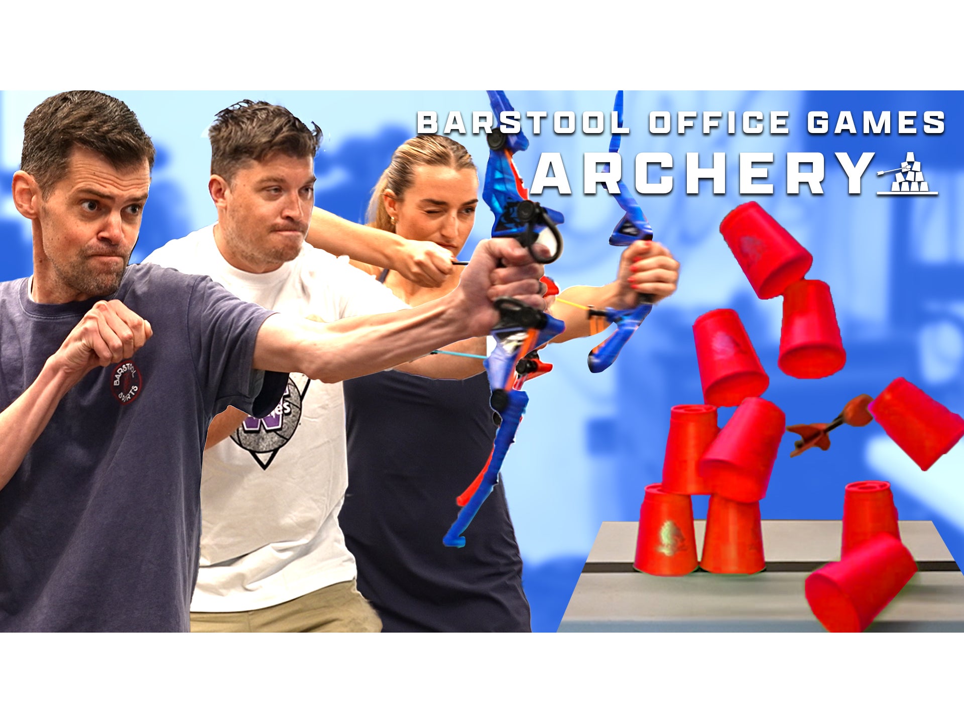 Can any Barstool Employees Hold Their Own in Archery? - Barstool Office Games Ep 2
