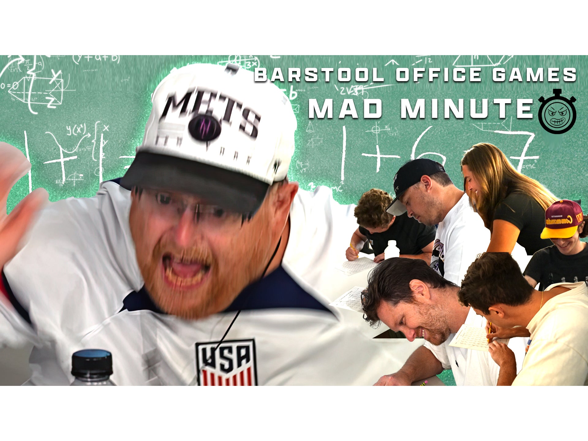 Who Can Do the Most Math Problems While Frank the Tank Screams? - Barstool Office Games Ep 3