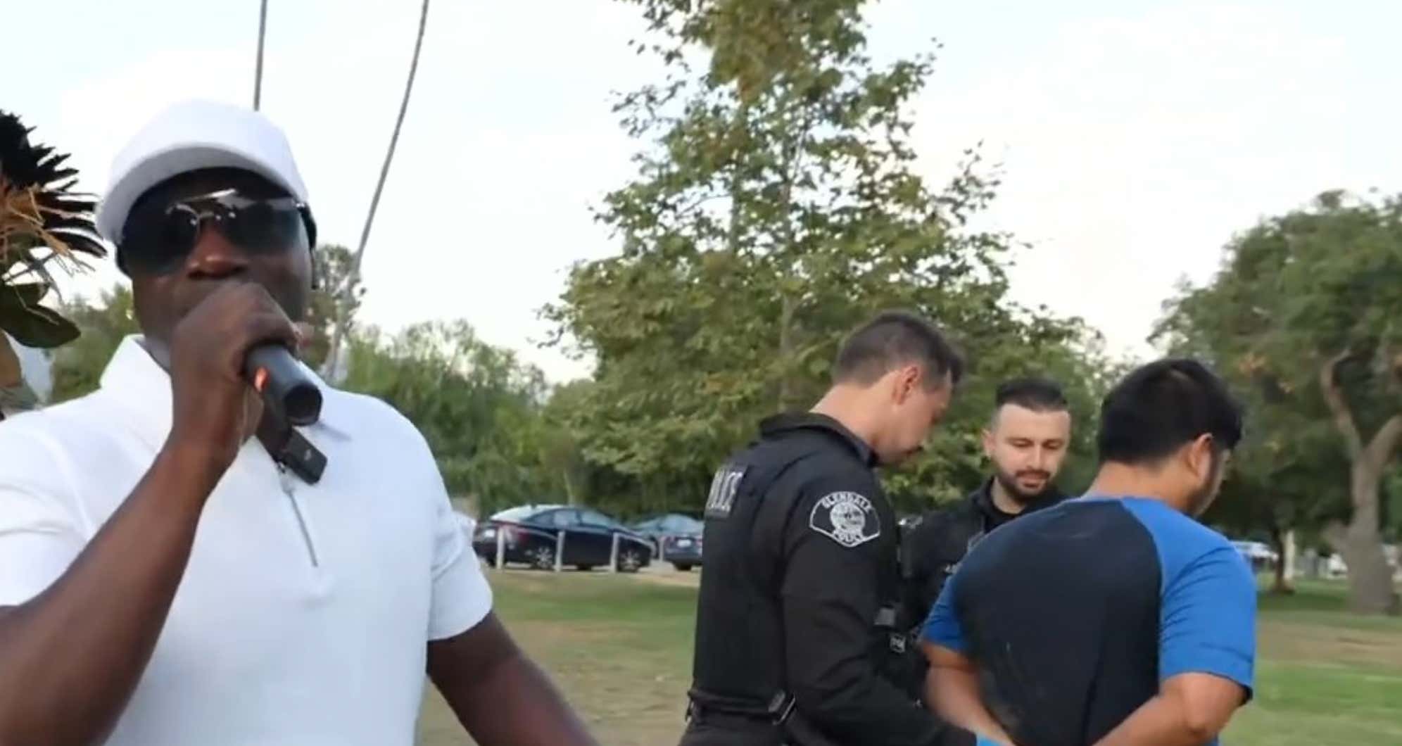 WATCH: Akon Singing "Locked Up" to Child Predator as He's Being Arrested
