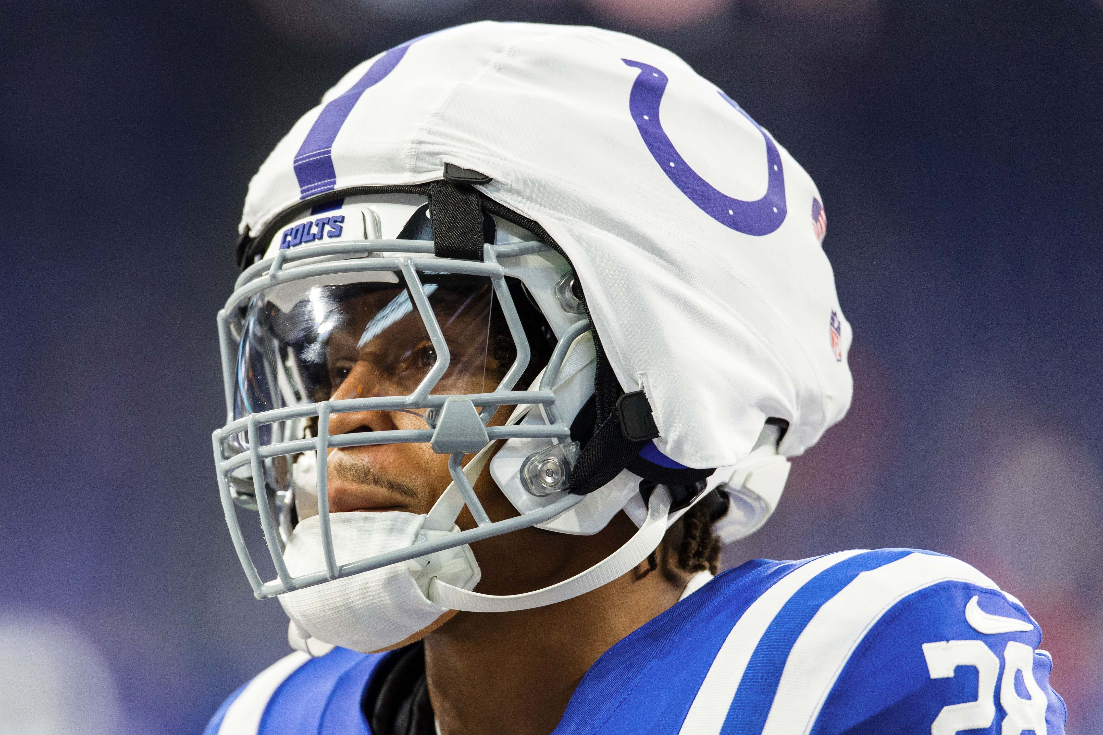 The Future is Here: Jonathan Taylor Wore a Concussion Resistant Guardian Cap Overtop His Helmet During The Colts Pre-Season Opener