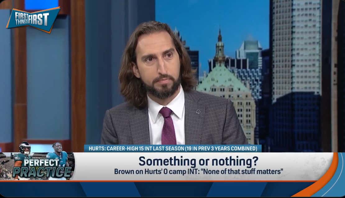 Brain Dead Bozo Claims That "Well Actually, Jalen Hurts Is Bad Because He Hasn't Thrown Enough Interceptions During Training Camp"