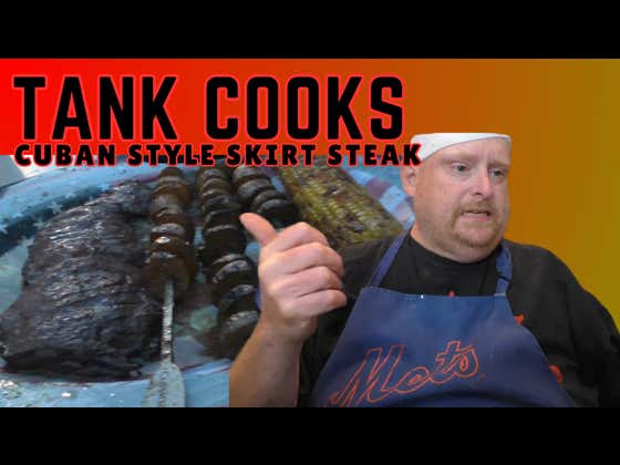Tank Cooks Cuban Skirt Steak