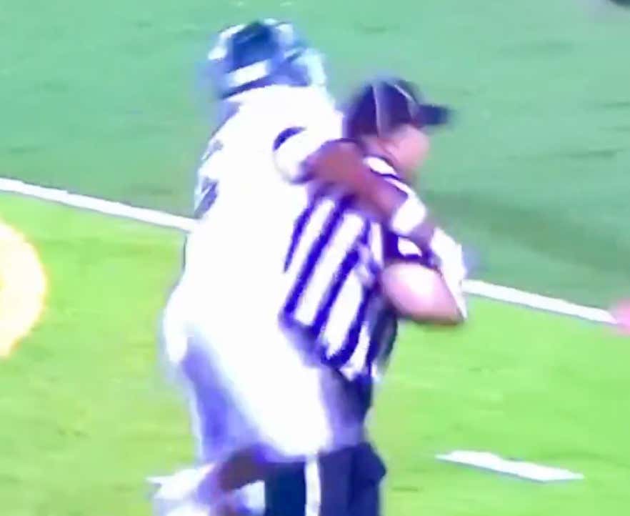 High School Football Ref Makes Immaculate Interception, Immediately Gets Tackled