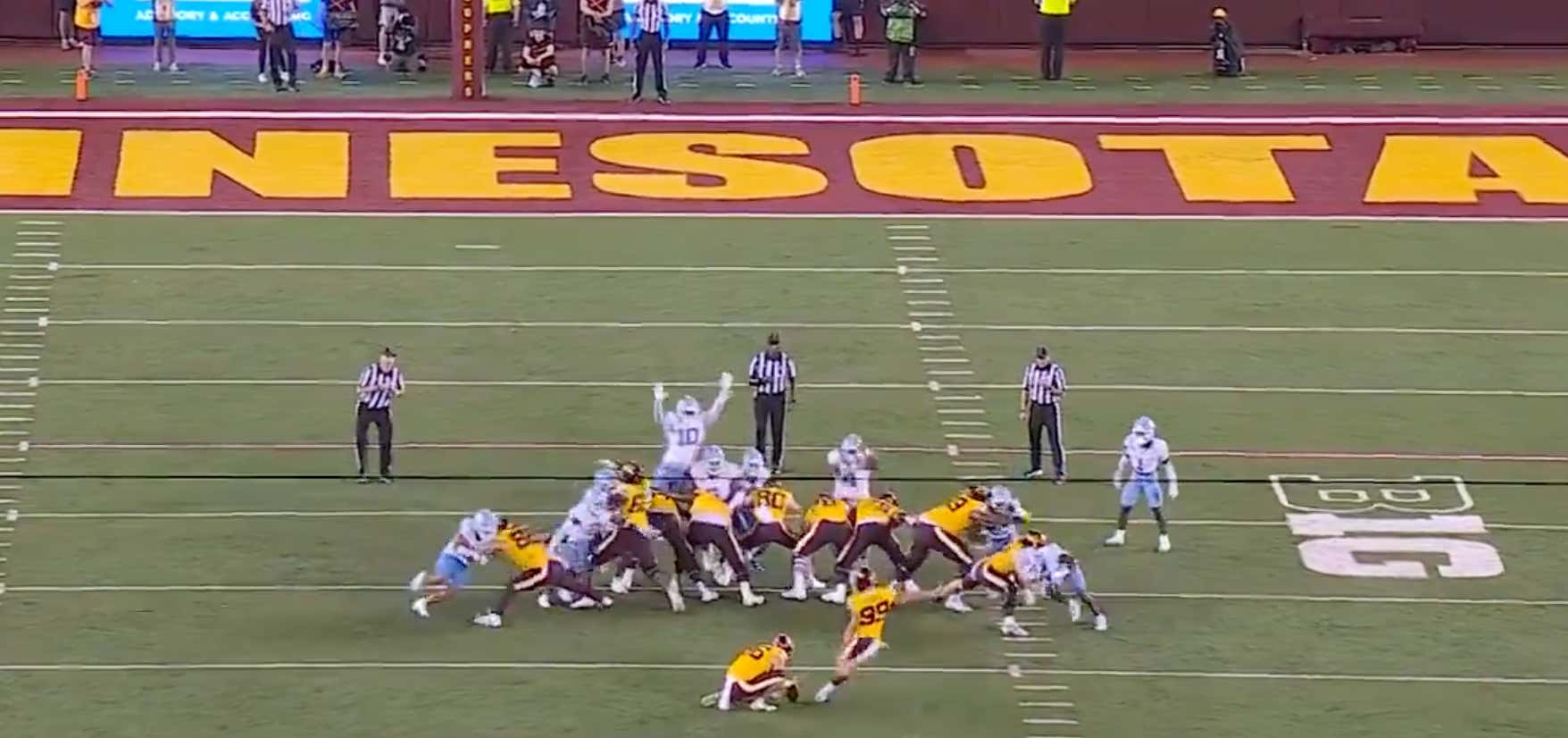 Minnesota's Potential Game-Winning Field Goal Takes a Right Turn in the Air To Cap a Brutal Loss as Time Expires