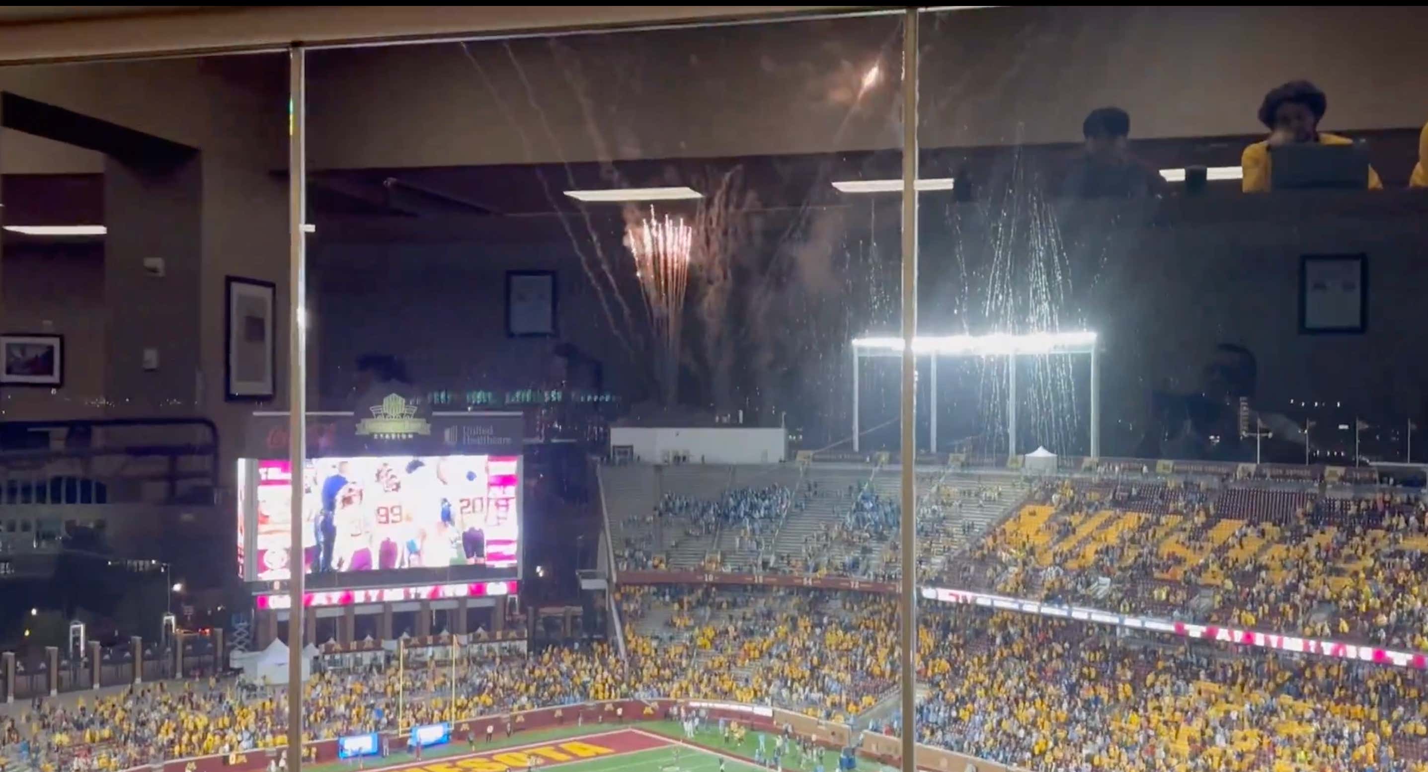 Minnesota Celebrated Missing the Potential Game-Winning Field Goal by Shooting Off Fireworks Anyway