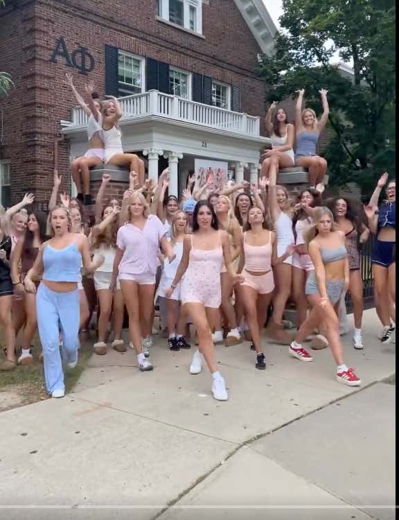 Wisconsin Alpha Phi Is Going Viral For Their Jenny From The Block Dance Routine During Recruitment