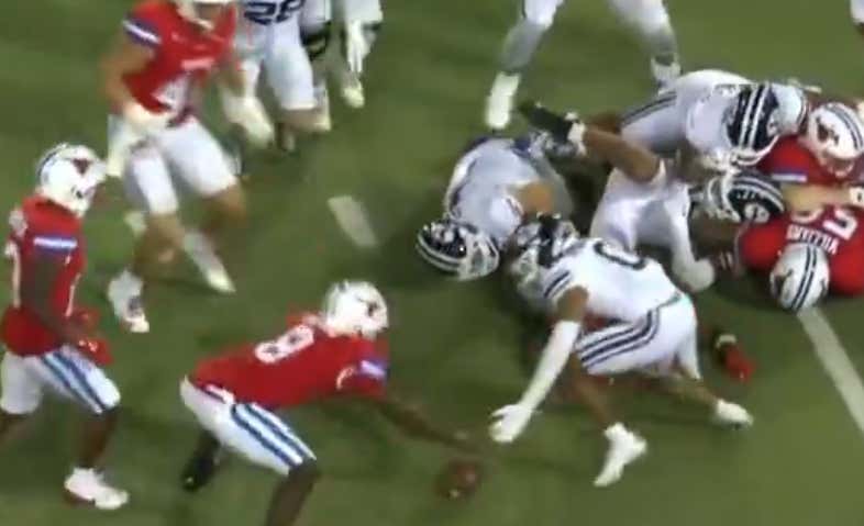 SMU’s Brashard Smith Made One Of The Dumbest Plays You Will See All Year And It Likely Cost Them The Game Vs BYU