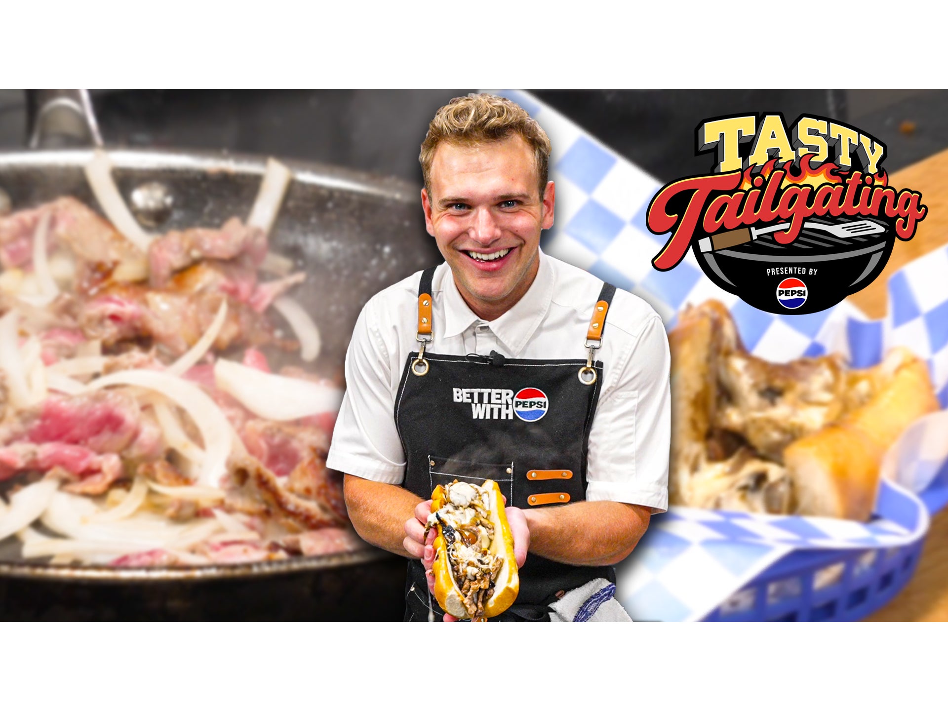 Cooking THE BEST Philly Cheesesteak | Pepsi Tasty Tailgating Ep. 1