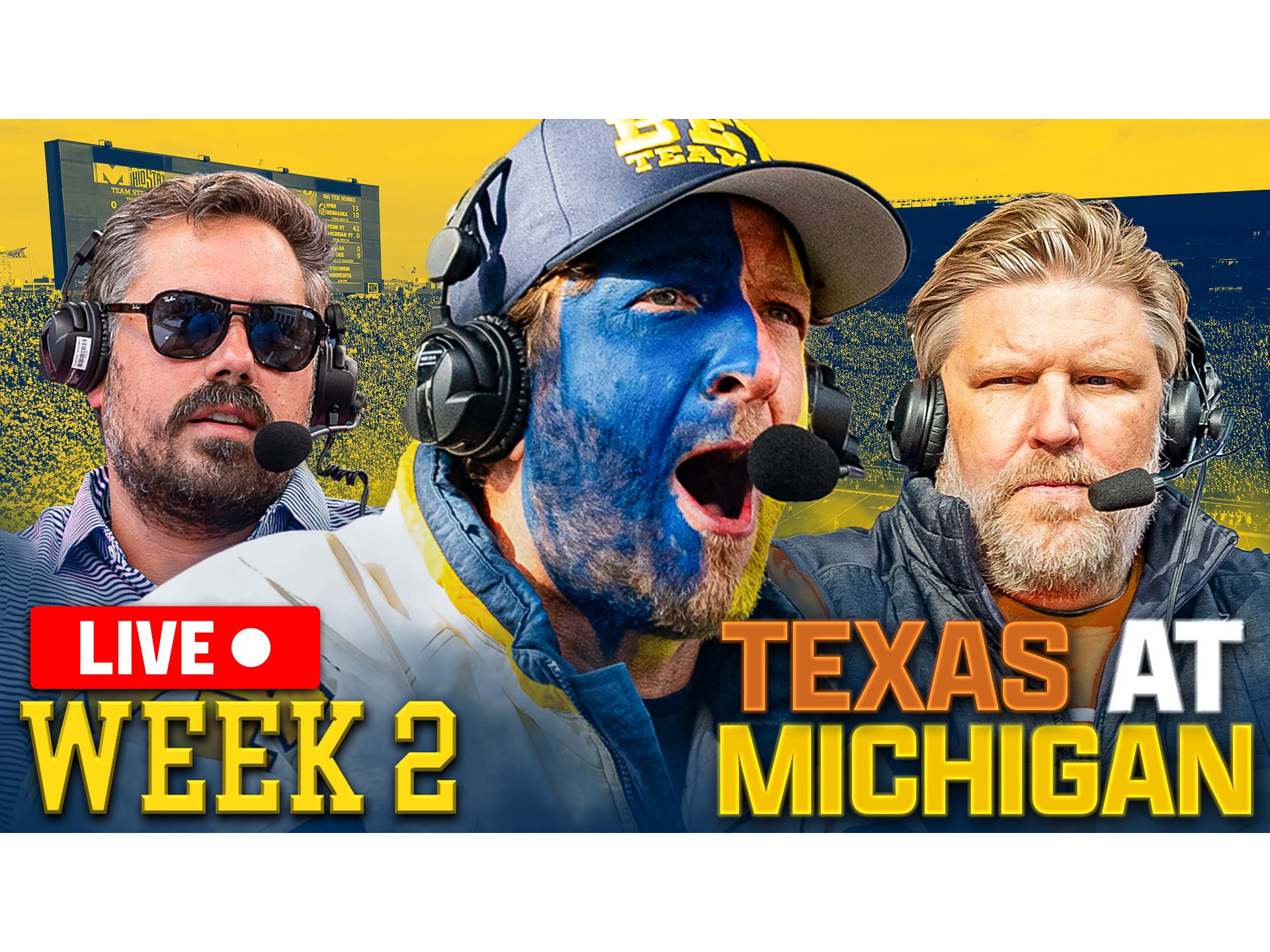 LIVE FROM ANN ARBOR FOR TEXAS-MICHIGAN | Barstool College Football Show Week 2