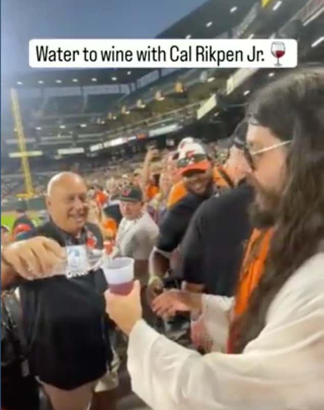 Cal Ripken Jr. Literally Turned Water Into Wine Last Night In The Splash Zone
