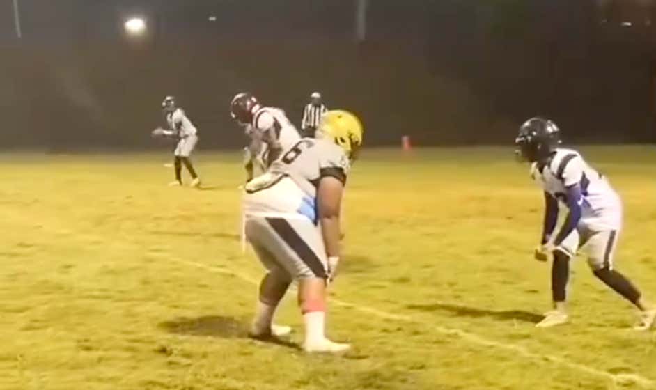 This Big Boy Corner Having His Receiver In Hell Is Why There's Nothing In The World Like High School Football