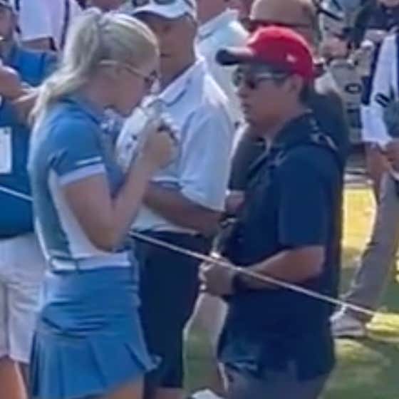 charley hull smoking a cigarette The People's Golfer: Charley Hull Borrows A Fan's Lighter To Fire Up A Dart  In The Middle Of Her Round