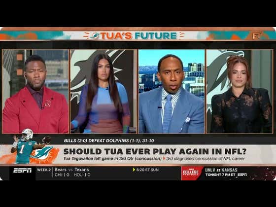 A Discussion About Tua's Concussion Turns Into a Showdown Between Stephen A. Smith and Elle Duncan About Who Suffers More for Their Family